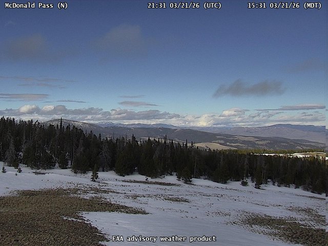 McDonald Pass — North live webcam
