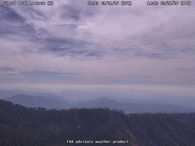 Signal Peak Lookout — South live webcam