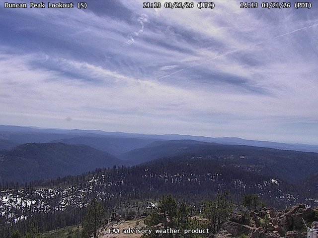Duncan Peak Lookout — South live webcam