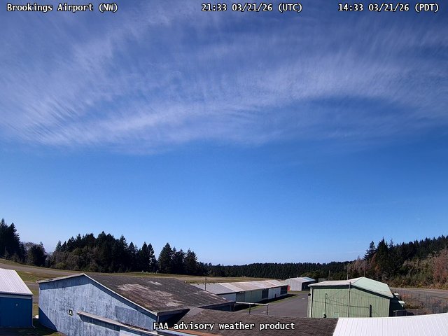 Brookings Airport — NorthWest live webcam