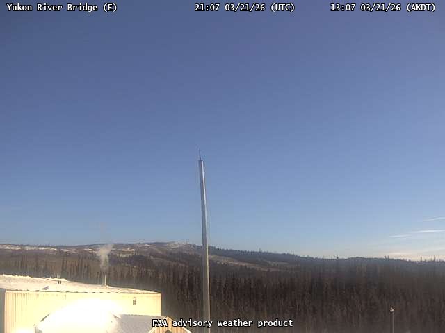 Yukon River Bridge — East live webcam