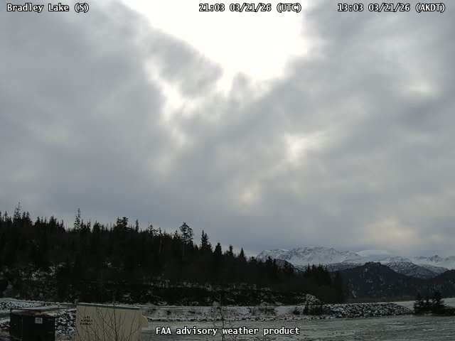 Bradley Lake — South live webcam