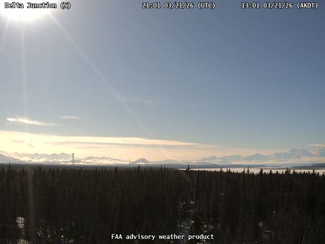 Delta Junction — South live webcam