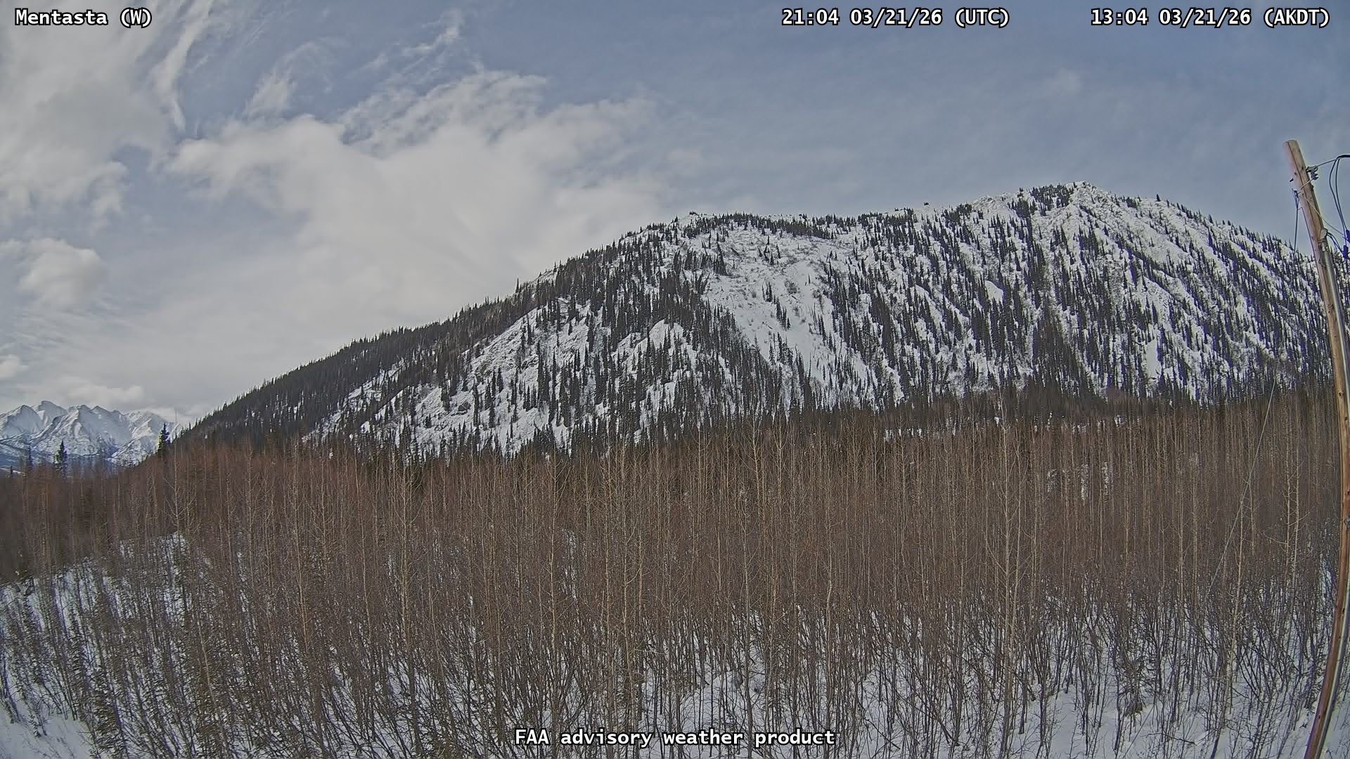 Mentasta — West live webcam