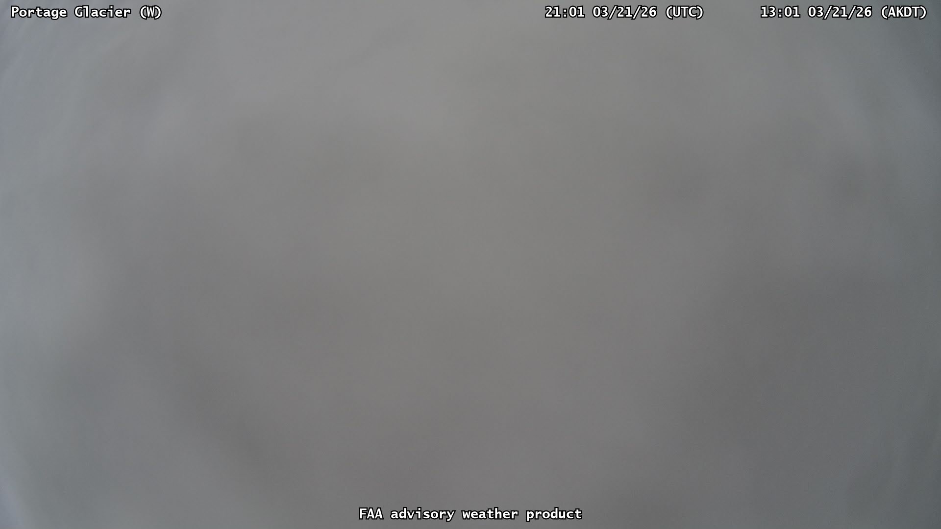 Portage Glacier — West live webcam