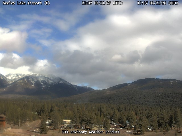 Seeley Lake Airport — East live webcam