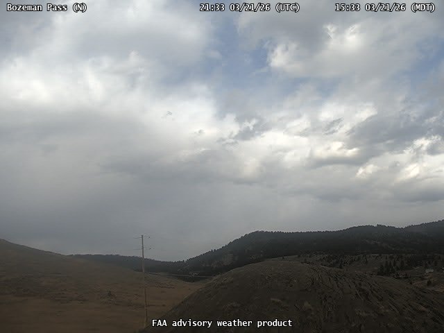 Bozeman Pass — North live webcam