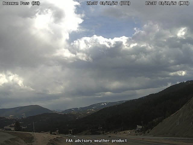 Bozeman Pass — SouthEast live webcam
