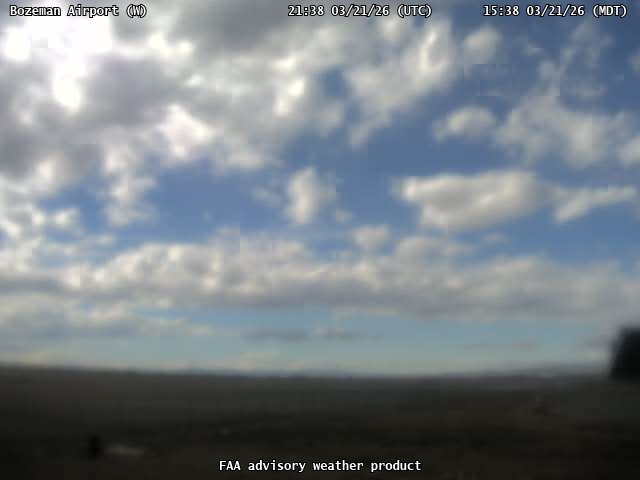 Bozeman Airport — West live webcam