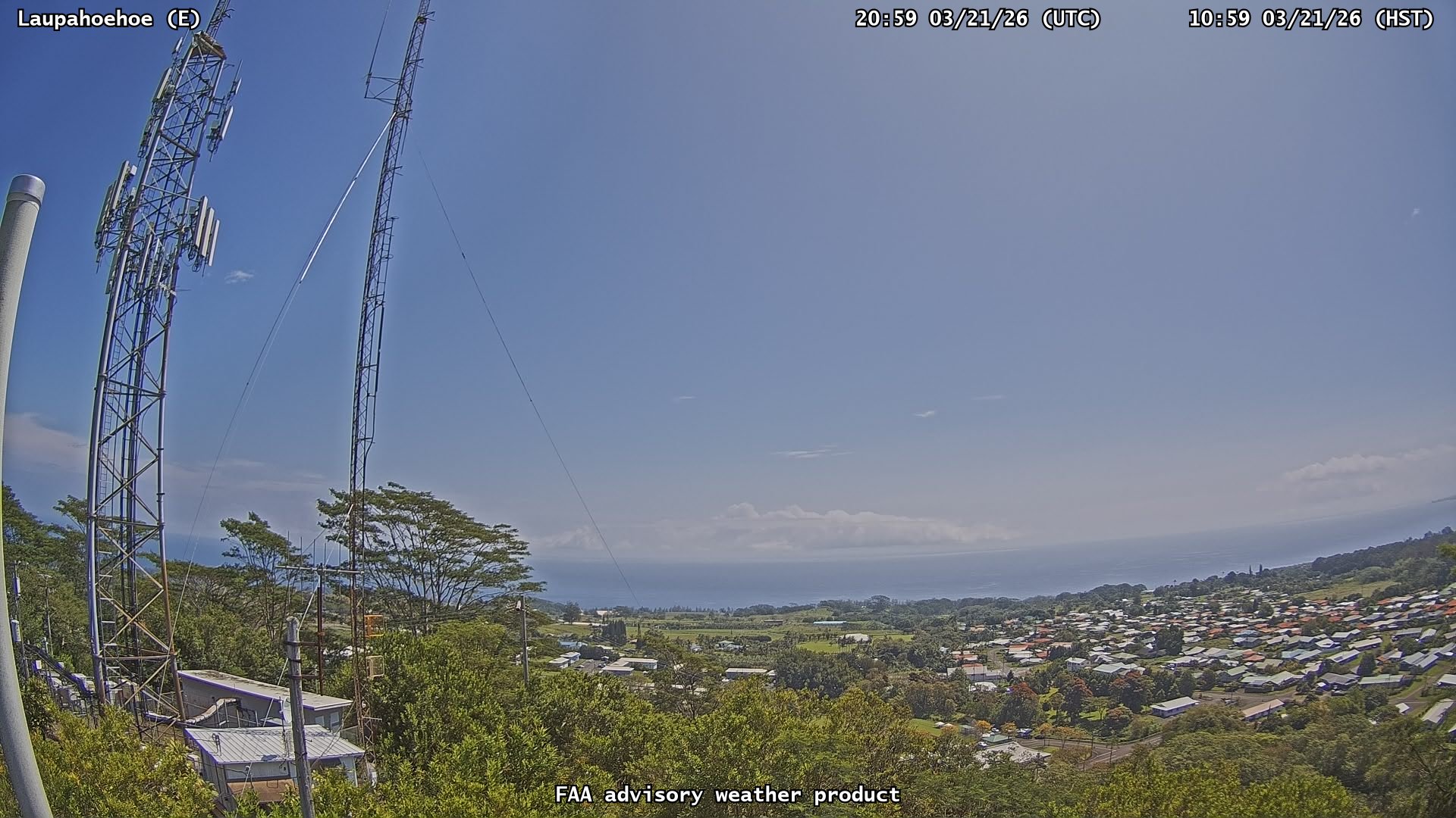 Laupahoehoe — East live webcam