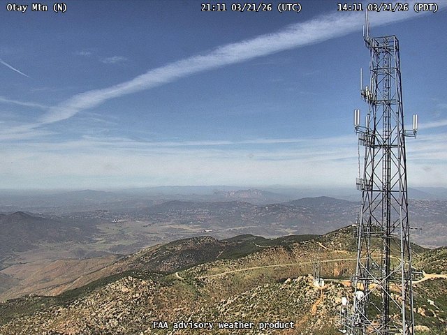 Otay Mtn — North live webcam
