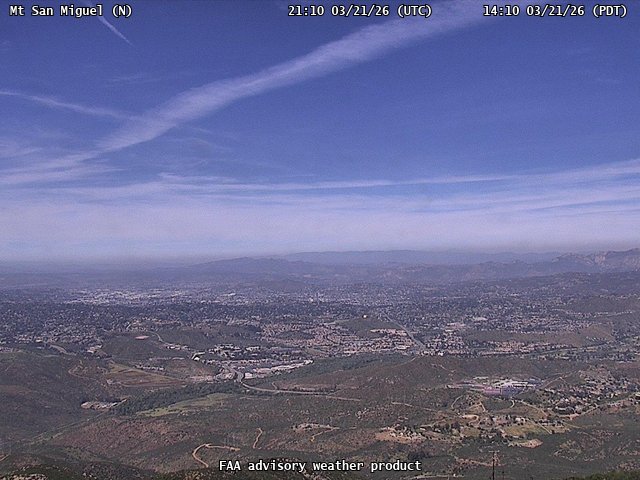 Mt San Miguel — North live webcam