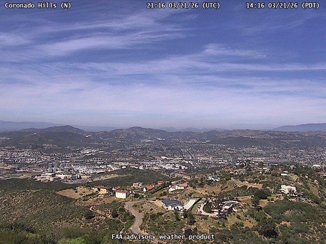 Coronado Hills — North live webcam