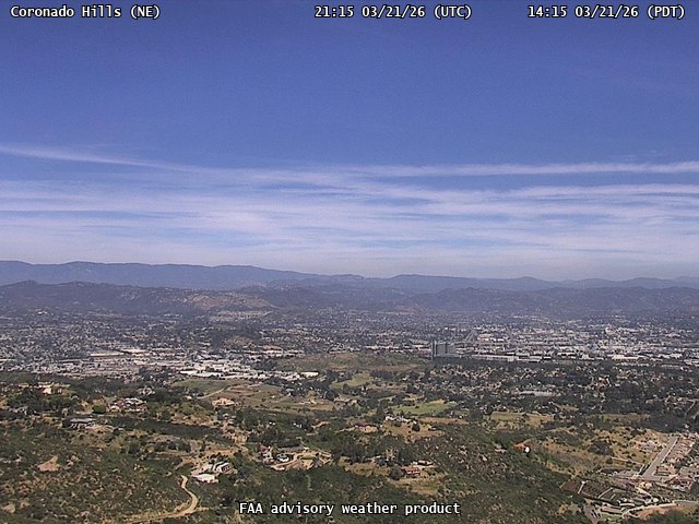 Coronado Hills — NorthEast live webcam