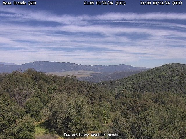 Mesa Grande — NorthEast live webcam