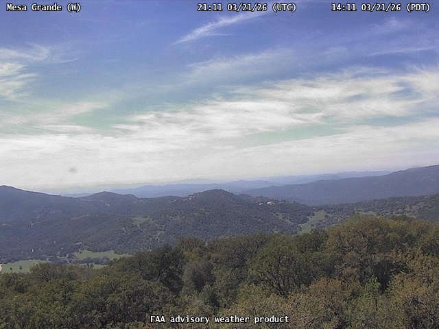 Mesa Grande — West live webcam
