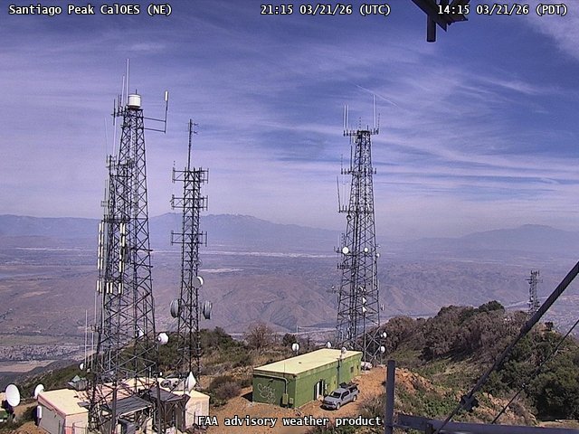 Santiago Peak CalOES — NorthEast live webcam