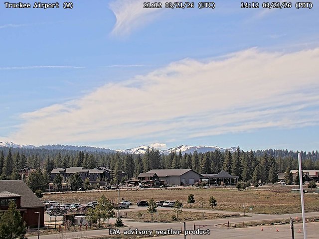 Truckee Airport — West live webcam