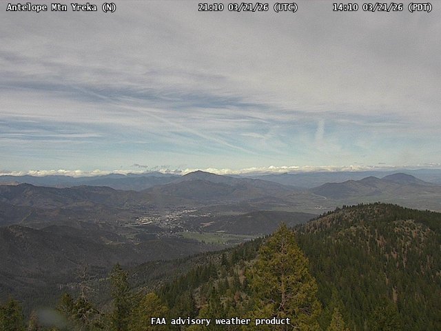 Antelope Mtn Yreka — North live webcam