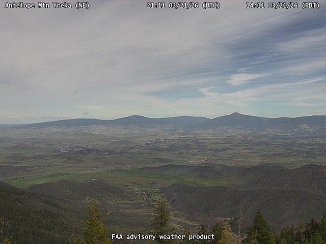 Antelope Mtn Yreka — NorthEast live webcam