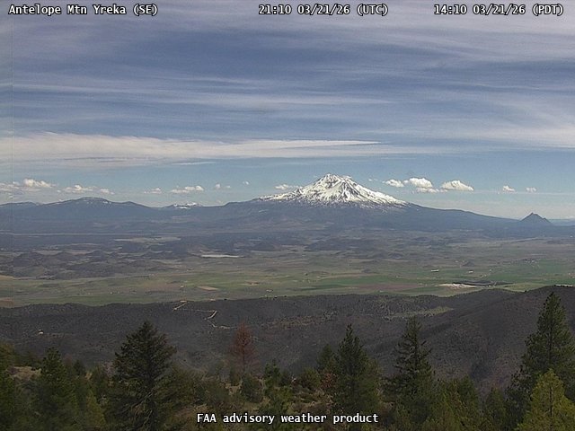Antelope Mtn Yreka — SouthEast live webcam