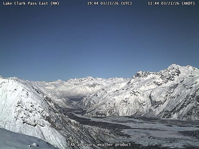 Lake Clark Pass East — NorthWest live webcam