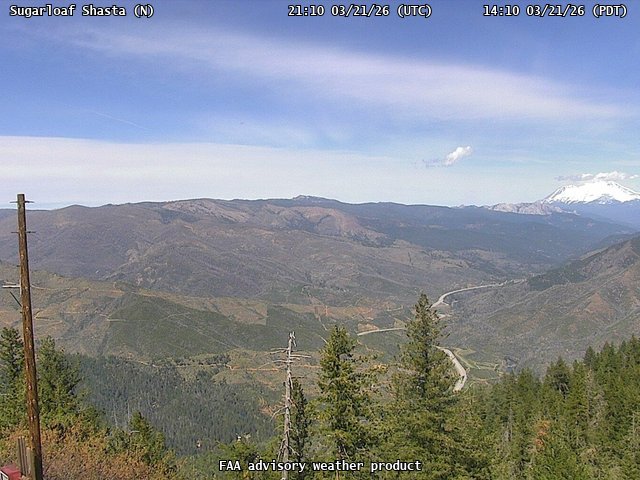 Sugarloaf Shasta — North live webcam
