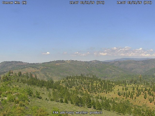 Concow Mtn — North live webcam