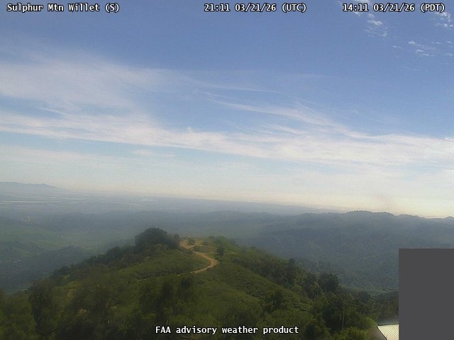 Sulphur Mtn Willet — South live webcam