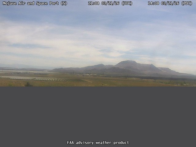 Mojave Air and Space Port — South live webcam
