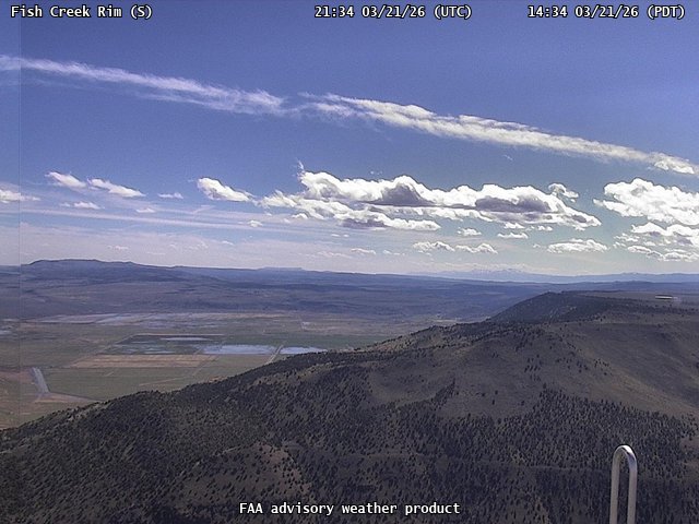 Fish Creek Rim — South live webcam