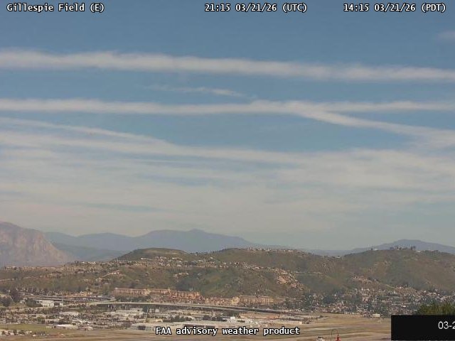 Gillespie Field — East live webcam