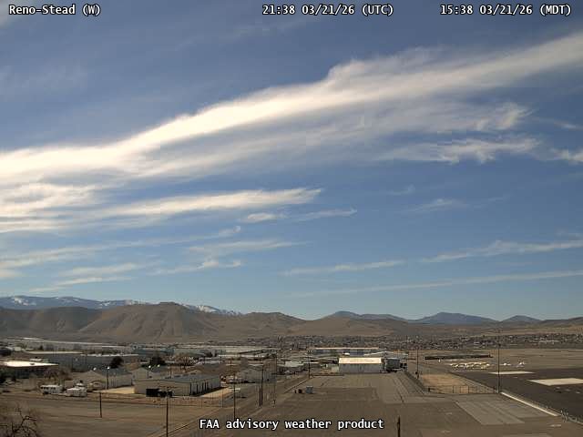 Reno-Stead — West live webcam