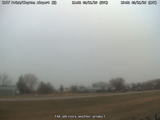 Wolf Point/Clayton Airport — East live webcam