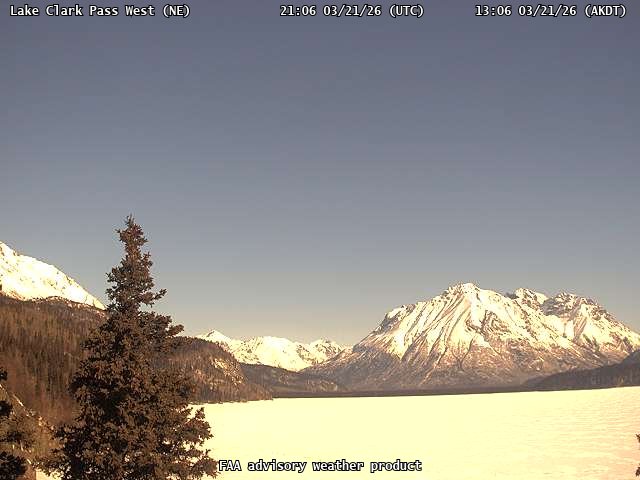 Lake Clark Pass West — NorthEast live webcam