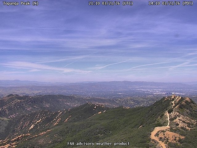 Topanga Peak — North live webcam