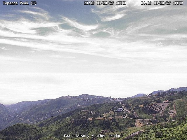Topanga Peak — South live webcam
