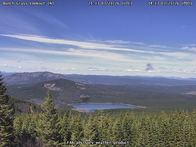 Bunch Grass Lookout — North live webcam