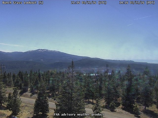 Bunch Grass Lookout — South live webcam