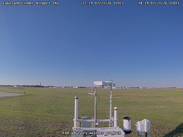 Lakeland Linder Airport — North live webcam