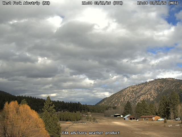 West Fork Airstrip — NorthEast live webcam