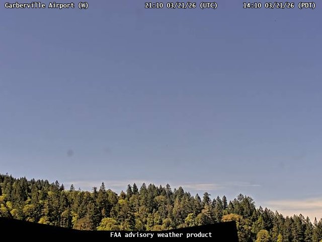 Garberville Airport — West live webcam