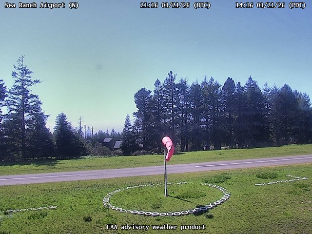 Sea Ranch Airport — West live webcam