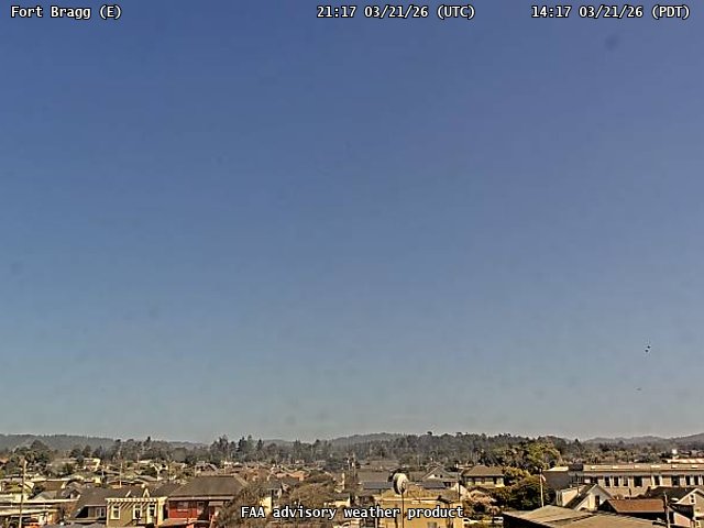 Fort Bragg — East live webcam
