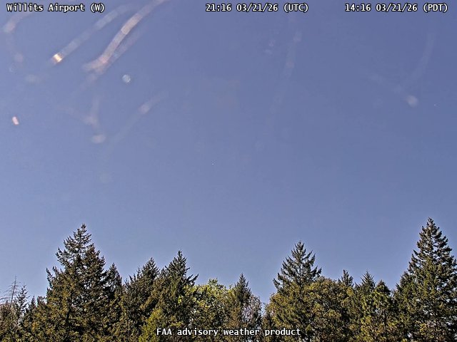 Willits Airport — West live webcam