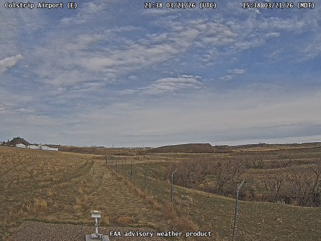 Colstrip Airport — East live webcam