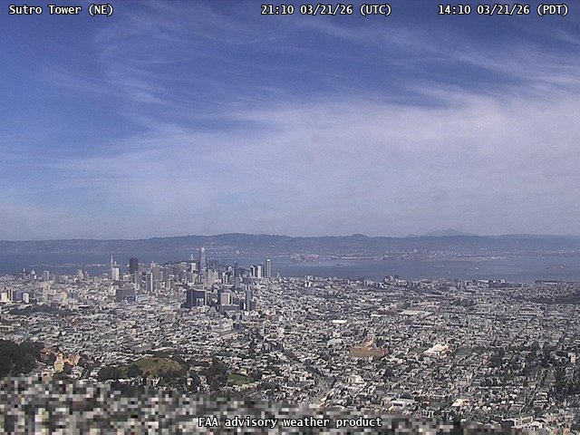 Sutro Tower — NorthEast live webcam