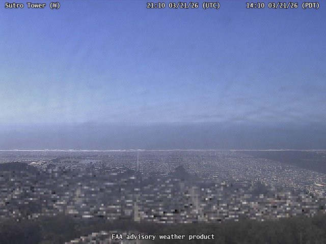 Sutro Tower — West live webcam